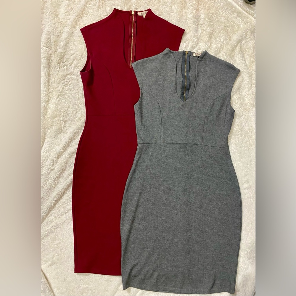 Rolla Coster Bundle Dresses Red and Grey Large